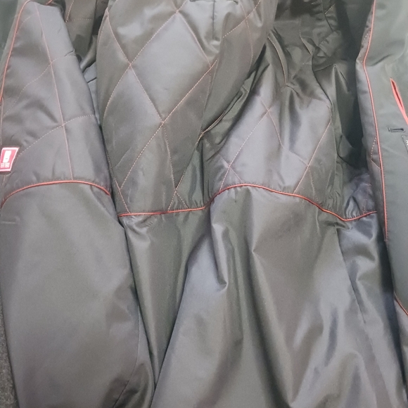 Sanyo Luxury Angora Wool Blend Winter Coat Mens Xl Peacoat - Picture 14 of 15